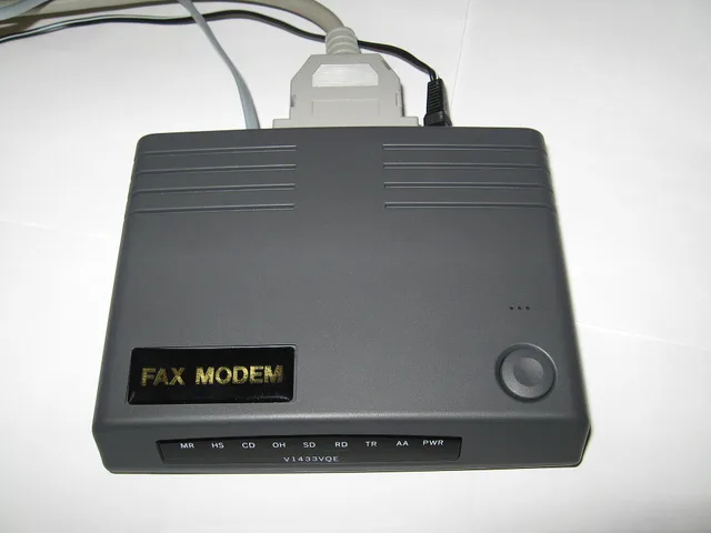 External 33.6kbit/sec serial port dial-up modem. How to make a generational digital culture comparison